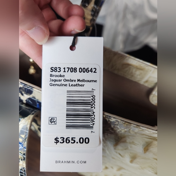 Brahmin Jaguar Ombre Melbourne Handbag and Wallet - Picture 6 of 14